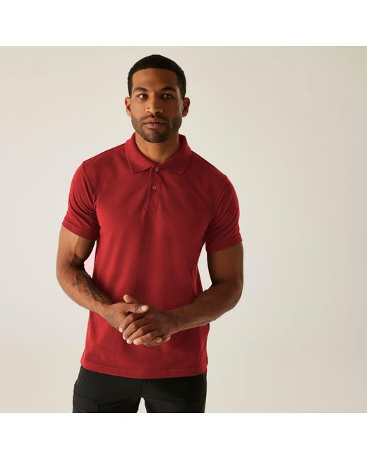 Regatta Red Pro 50/50 Pique Polo for men