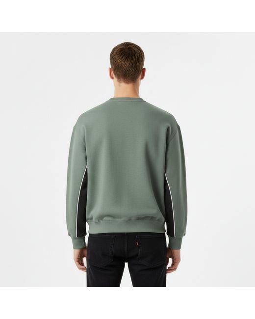 Slazenger 1881 Green Fleece Sportswear Crew Sweat for men