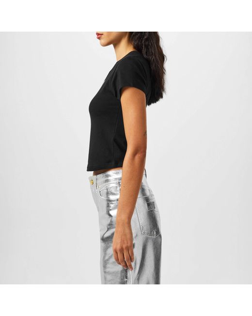DKNY Black Logo Crop Top