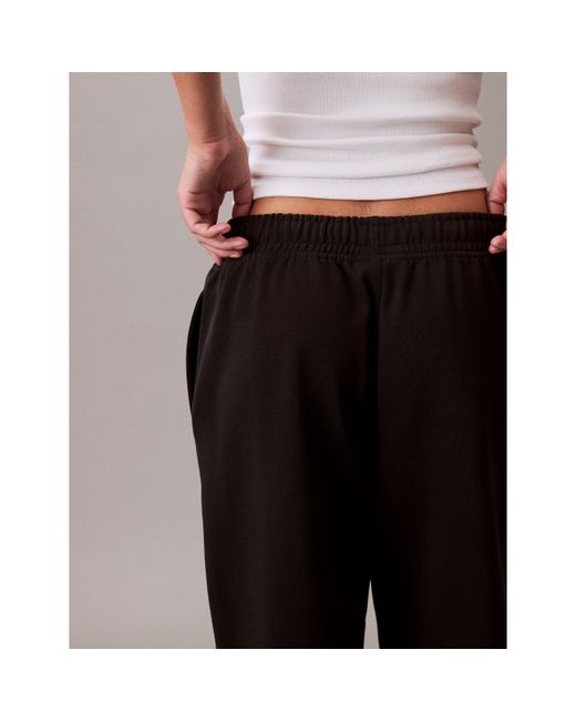 Calvin Klein Black Ckj Mono Closed Hem Fleece Joggers