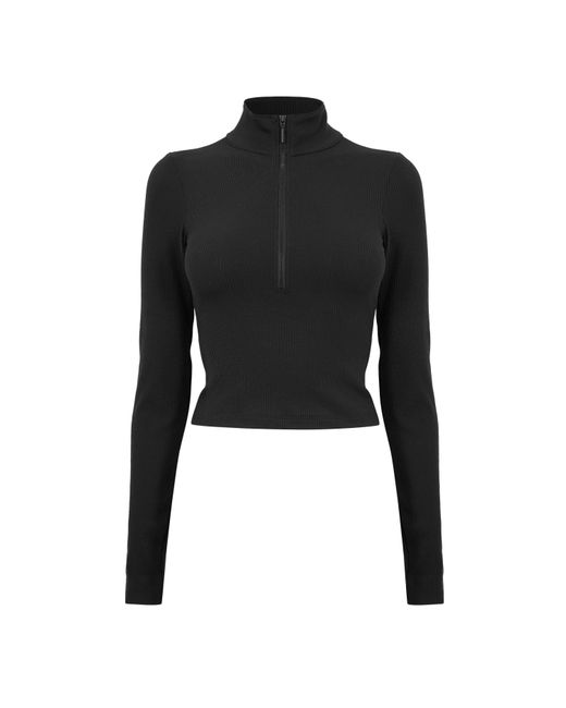 Nike Black Quarter Zip Knitted Top