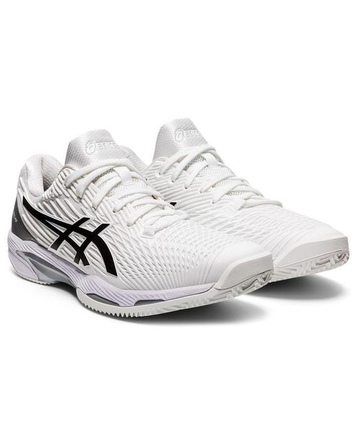 Asics White Solution Speed Ff 2 Clay Tennis Shoes for men