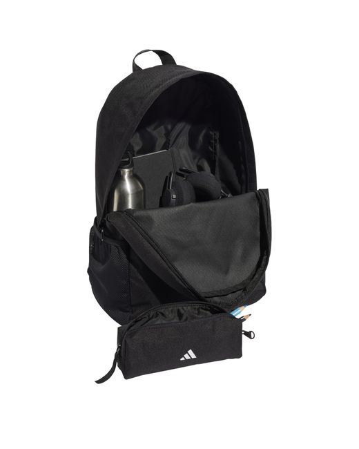 Adidas Black Backpack With Pencil Case