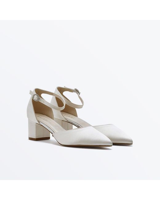 Rainbow Sandals White Block Court Shoes