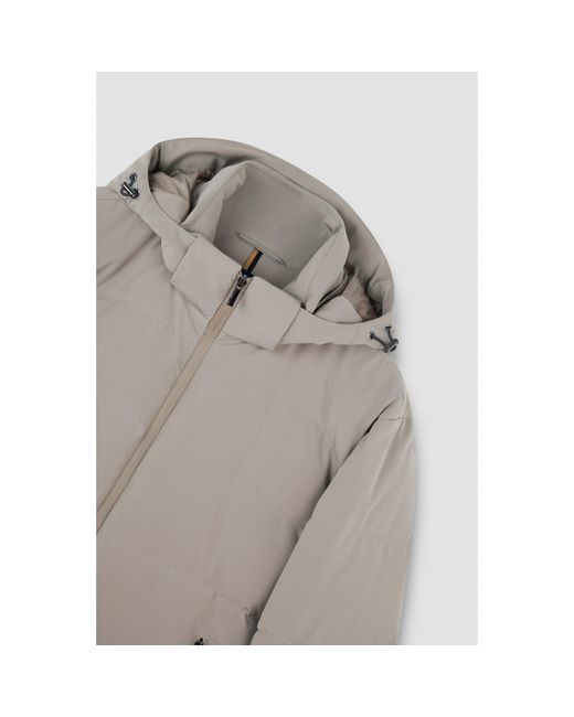 Paul & Shark Gray Typhoon Short Puffer Jacket for men