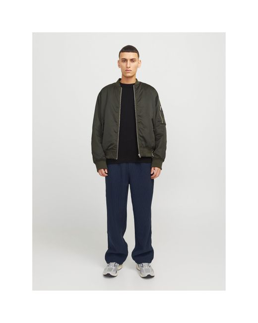 Jack & Jones Blue Lawrence Straight Leg Trouser for men