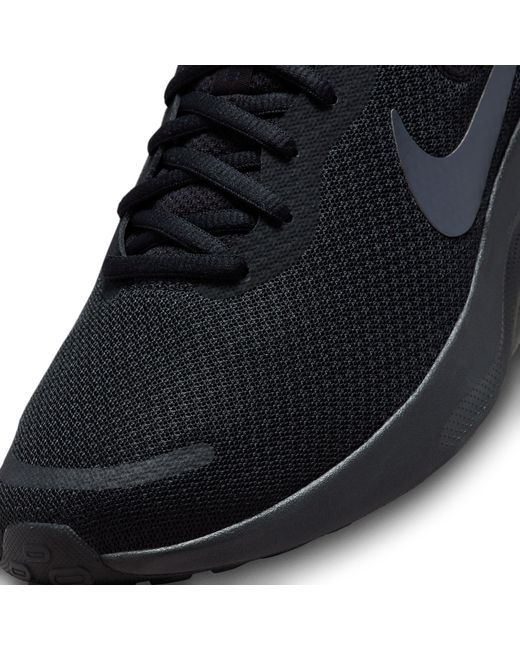 Nike Black Revolution 7 Road Running Shoes for men