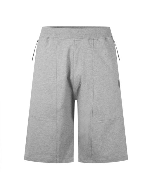 CP COMPANY METROPOLIS Gray Fleece Jogger Shorts for men