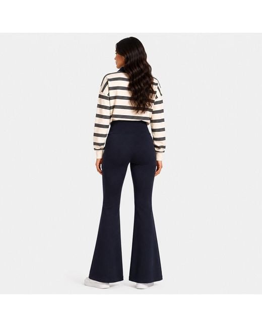 I Saw It First Blue Flared Jersey Trousers
