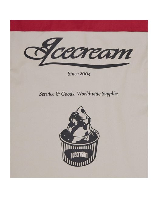 ICECREAM Red Short Sleeve Polo Shirt for men