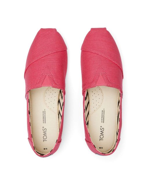 TOMS Pink Alpargata Classic Espadrilles