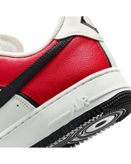 Nike Red Air Force 1 07 Shoes for men