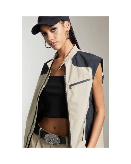 Miss Sixty Multicolor Quilted Zip Gilet