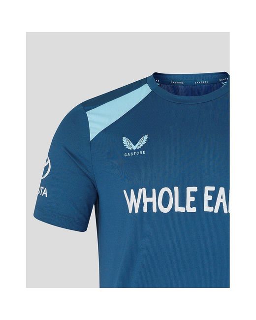 Castore Blue 26/27 England Cricket Training Short Sleeve Performance T-Shirt for men