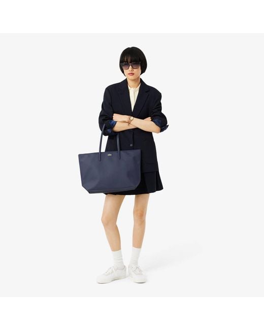 Lacoste Blue Large Tote Bag