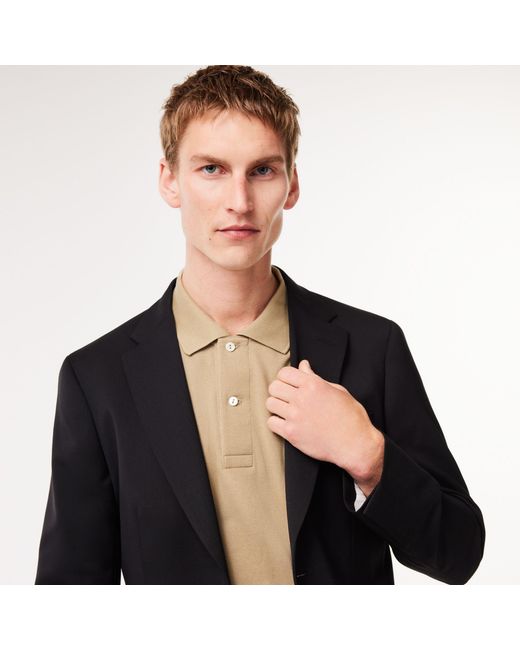 Lacoste Black Woolen Winter Blazer for men