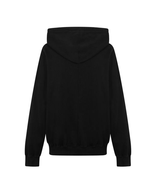 Rick Owens Black Overhead Hoodie for men