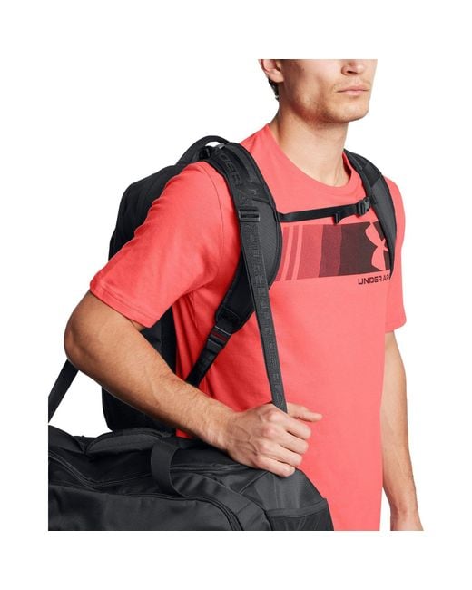 Under Armour Black Ua Hustle 6.0 Backpack