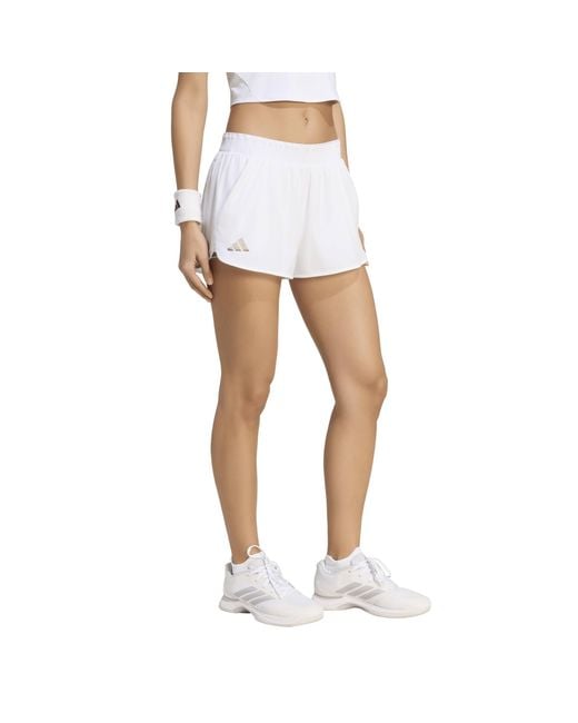 Adidas White Wim Tennis Shorts