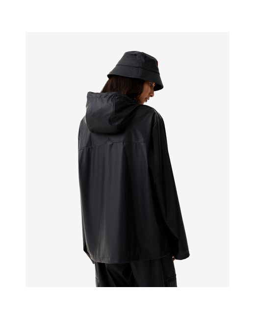 Hunter Black Izzy Short Weather-Resistant Rain Anorak