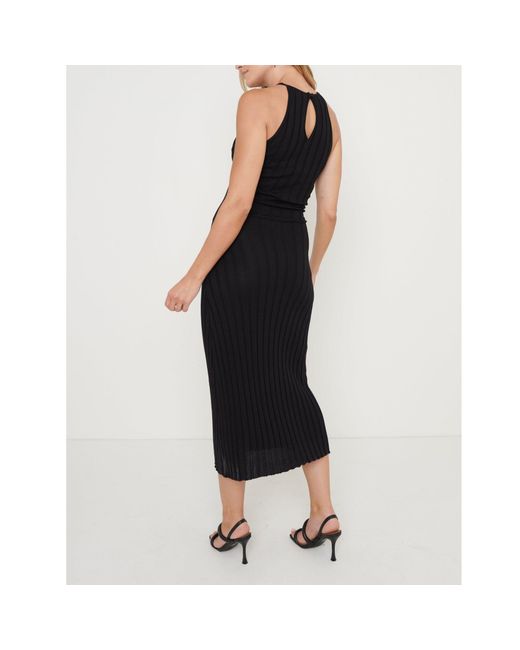 Pretty Lavish Black Isla Knitted Midaxi Jumper Dress