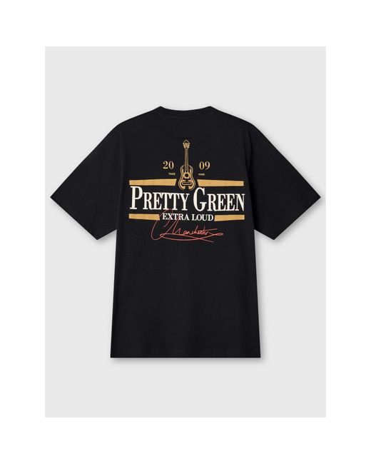 Pretty Green Black T-Shirt for men