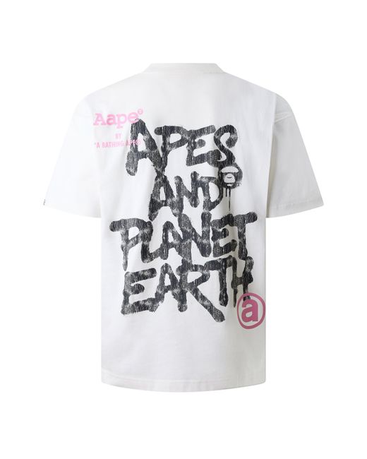Aape White T-Shirt for men