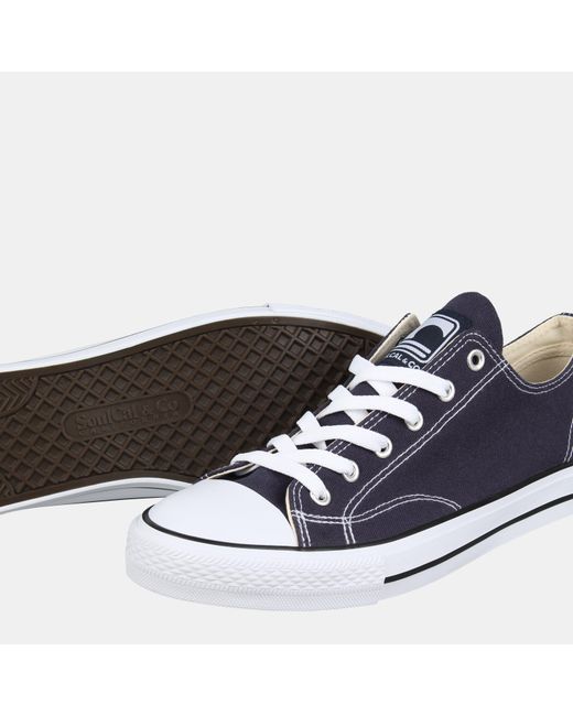 SoulCal & Co California Blue Canvas Low Trainers for men