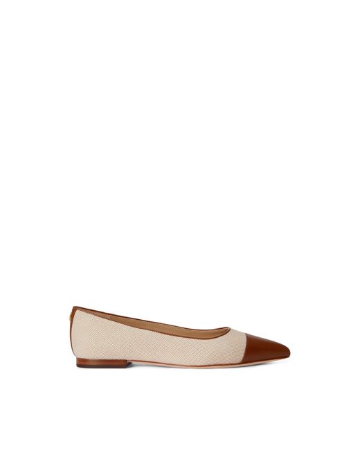 Ralph Lauren Brown Ballet Pumps