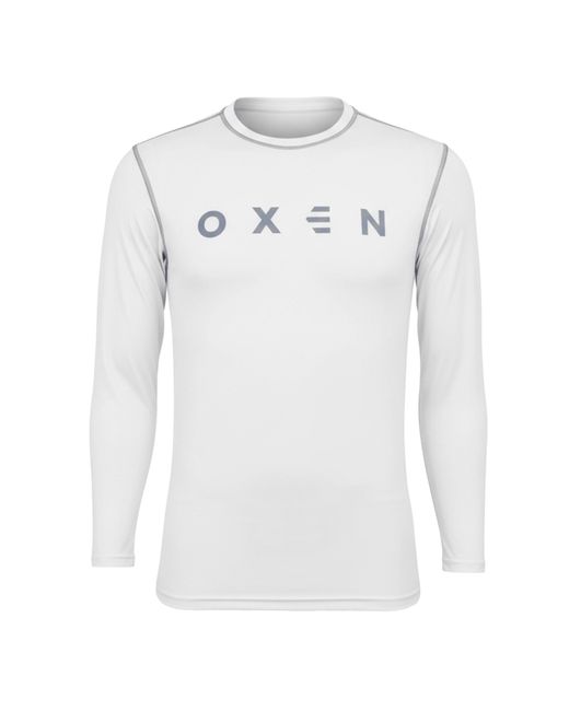 OXEN White Long Sleeve Baselayer Top for men