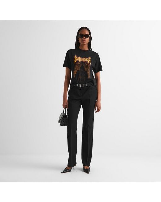 Balenciaga Black Rectangle Sunglasses