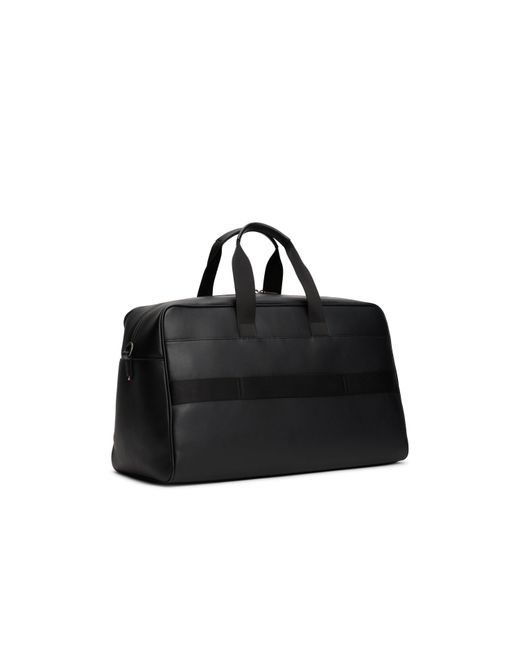 Tommy Hilfiger Black Th Monogram Duffle Bag for men