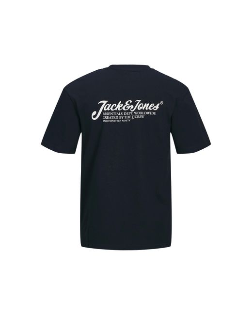 Jack & Jones Blue Jj Short Sleeve Logo Regular Fit T-Shirt for men