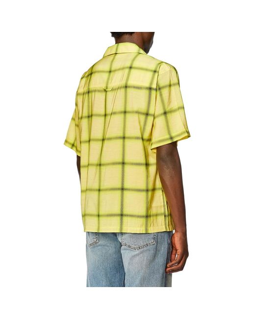 DIESEL Yellow Nabil Check Shirt for men