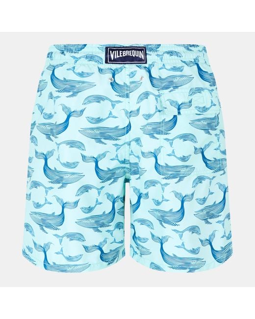 Vilebrequin Blue Moorea Quick Dry Tailored Fit Swim Shorts for men