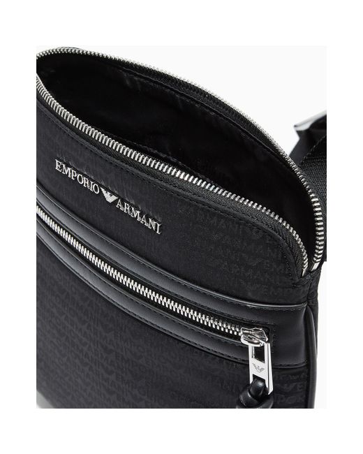 Emporio Armani Black Cross Body Bag for men