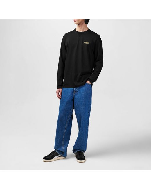 Barbour Blue Long Sleeve T-Shirt for men