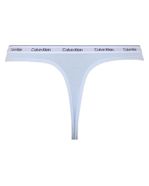Calvin Klein Blue Logo Thong