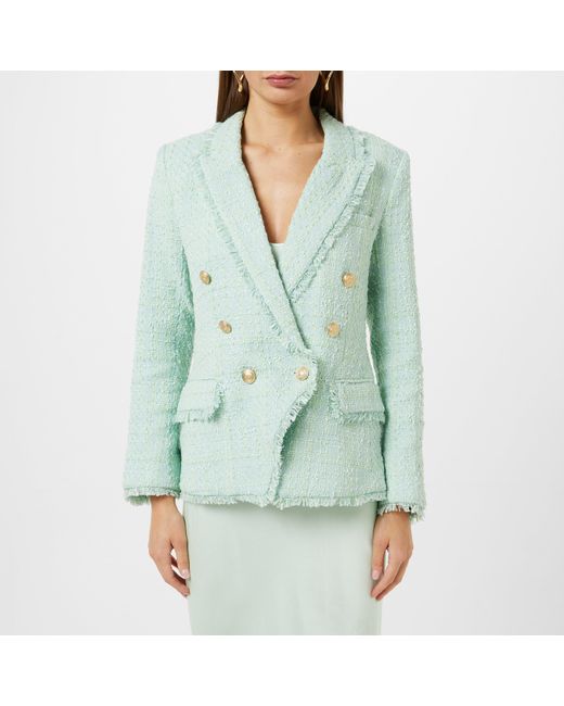 L'Agence Green Kenzie Structured Blazer