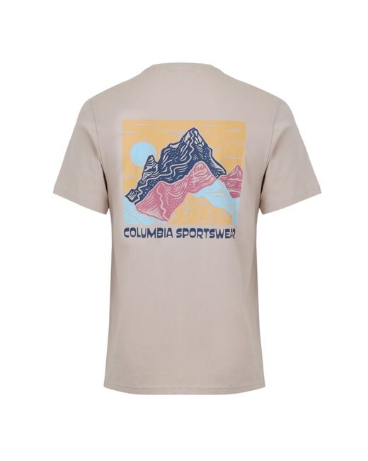 Columbia Gray Csc Grap Short Sleeve Shirt for men