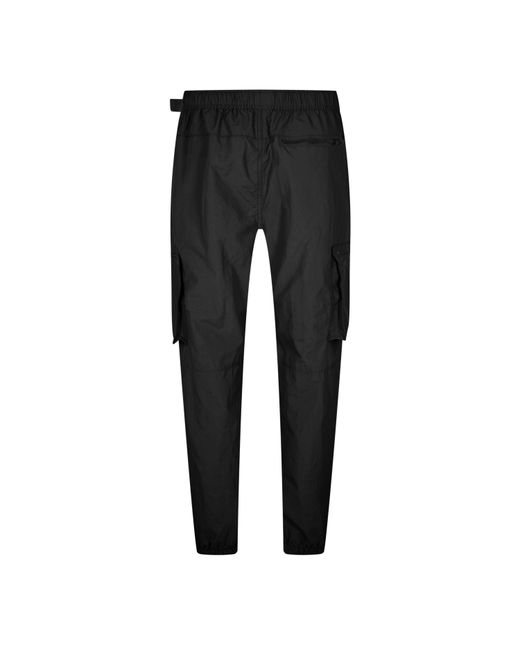 Nicce London Black Toddy Cargo Trousers for men