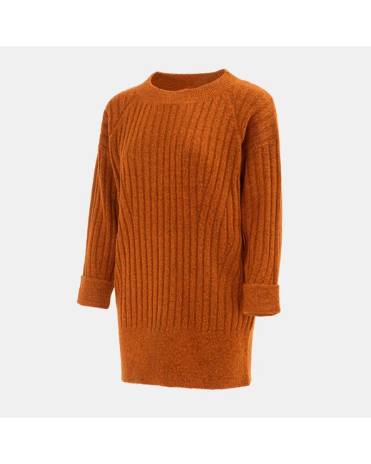 Miso Orange Knit Jumper