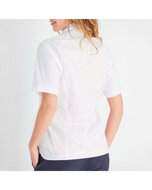 Calvin Klein White Weather Resistant Performance Golf Jacket