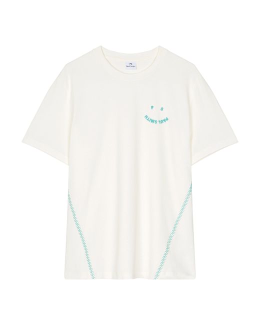 Paul Smith White Happy Regular Fit T-Shirt