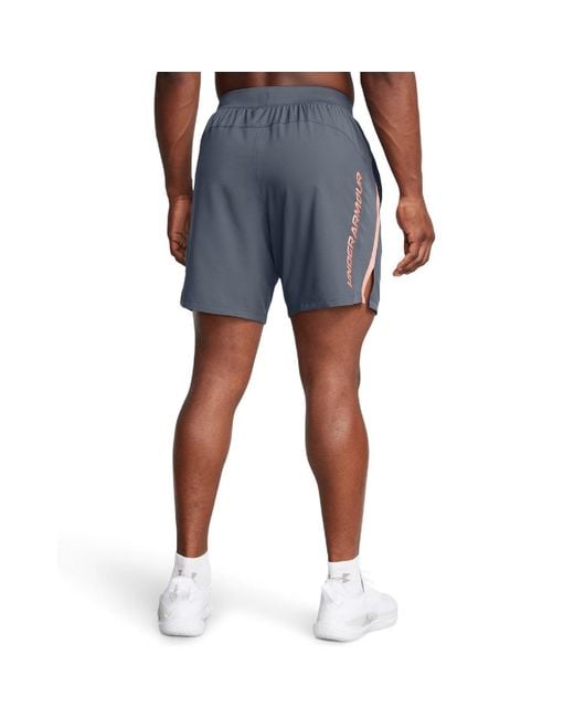 Under Armour Blue Launch Texture Shorts for men