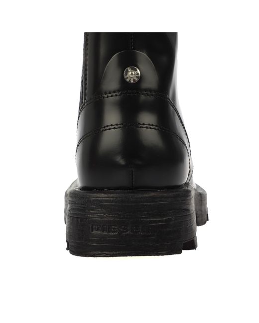 DIESEL Black D-Hammer Boots