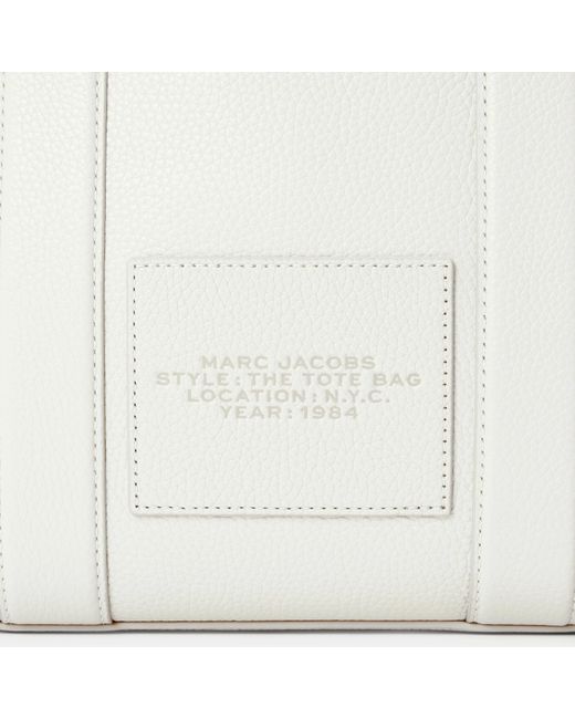 Marc Jacobs White Small Leather Tote Bag