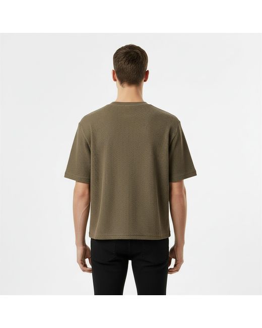 Jack Wills Green Jw Waffle Graphic Regular Fit T-Shirt for men