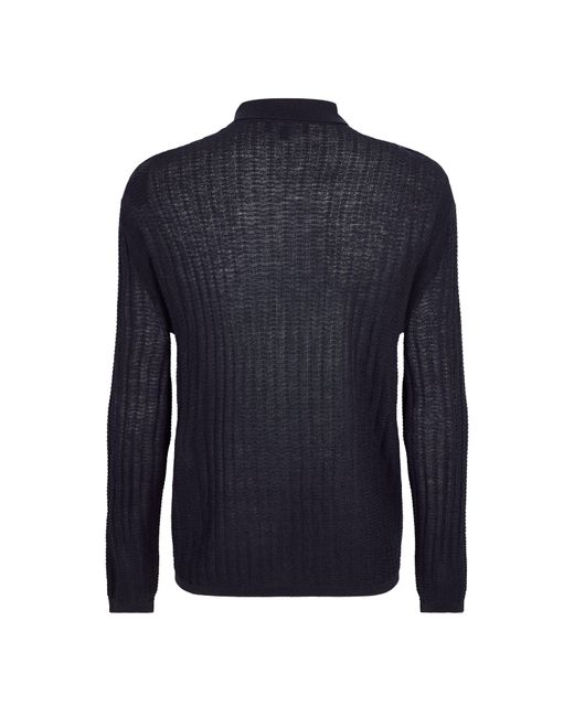 Emporio Armani Blue Pullover for men