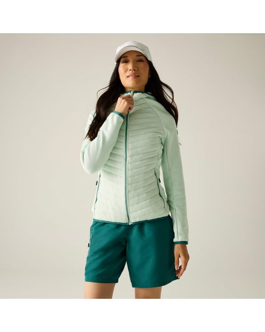 Regatta Green Andreson Water Resistant Hooded Long Sleeve Insulated Puffer Jacket